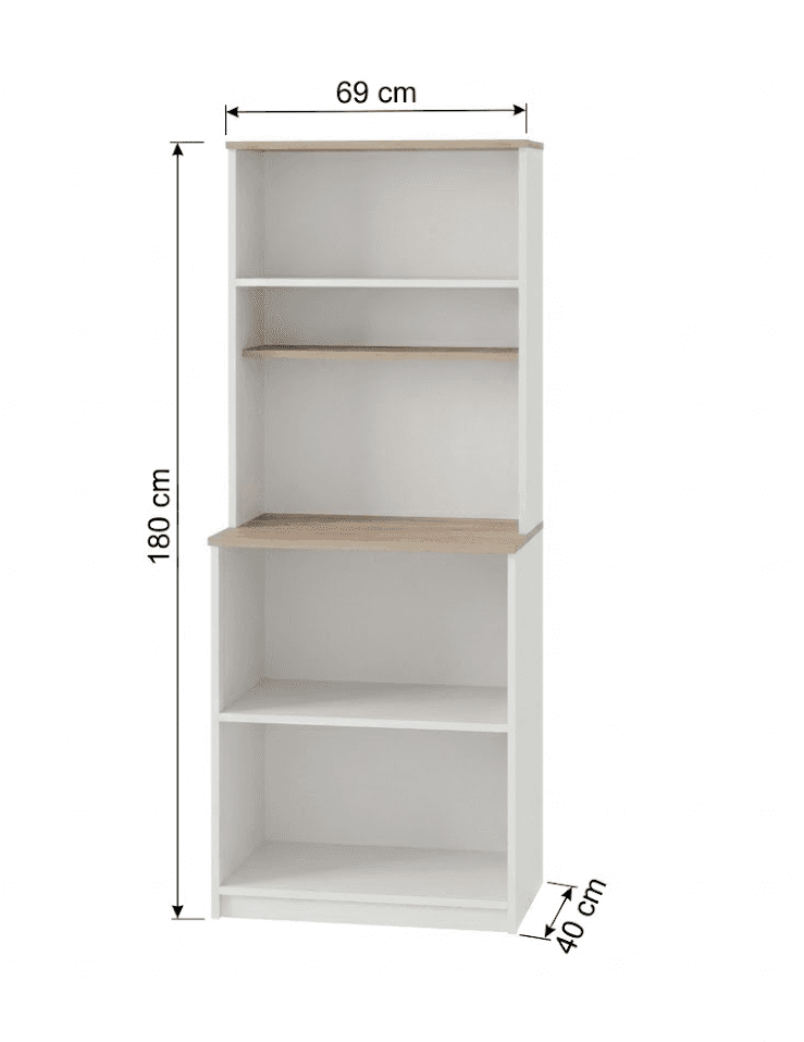%100 MDF Kahve Köşesi, Mutfak Dolabı, Depolama Alanı, Beyaz-Antik Light - 2